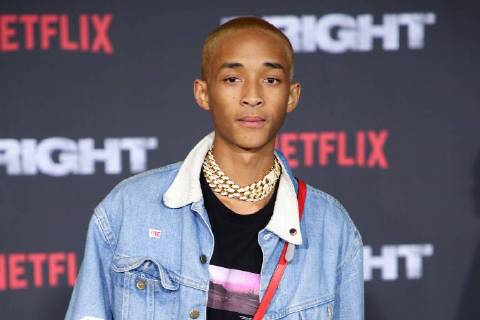 Jaden Smith at the Bright Netflix movie premiere on 13 12 2017 in Los Angeles at Netflix s Bright movie premiere in Los Angeles 2017