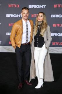 Joel Kinnaman and Cleo Wattenstrom at the Bright Netflix Movie Premiere on 13 12 2017 in Los Angeles Netflixs Bright Movie Premiere in Los Angeles 2017
