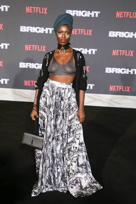 Jodie Turner Smith at the Bright Netflix Movie Premiere on 13 12 2017 in Los Angeles. Netflix s Bright Movie Premiere in Los Angeles 2017