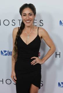 Cast member Q orianka Kilcher attends the premiere of the motion picture western Hostiles at the Academy of Motion Picture Arts & Sciences in Beverly Hills, California on December 14, 2017. Storyline: In 1892, a legendary Army captain reluctantly agrees to escort a Cheyenne chief and his family through dangerous territory.  LAP2017121415 JIMxRUYMEN