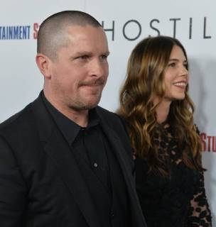 Cast member Christian Bale and his wife Sibi Blazic attend the premiere of the motion picture western Hostiles at the Academy of Motion Picture Arts & Sciences in Beverly Hills, California on December 14, 2017. Storyline: In 1892, a legendary Army captain reluctantly agrees to escort a Cheyenne chief and his family through dangerous territory.  LAP2017121427 JIMxRUYMEN