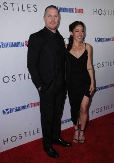 December 14, 2017 - Beverly Hills, CA, U.S. - 14 December 2017 - Beverly Hills, California - Christian Bale, Q orianka Kilcher. Hostiles Los Angeles Premiere held at Samuel Goldwyn Theater in Beverly Hills. Photo Credit: AdMedia Beverly Hills U.S. - ZUMAa123 20171214_zaa_a123_016 Copyright: xBirdiexThompsonx