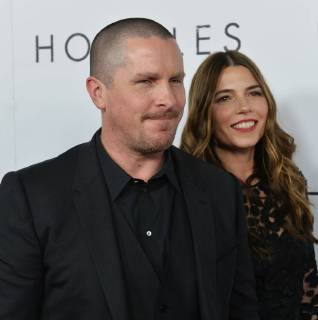Cast member Christian Bale and his wife Sibi Blazic attend the premiere of the motion picture western Hostiles at the Academy of Motion Picture Arts & Sciences in Beverly Hills, California on December 14, 2017. Storyline: In 1892, a legendary Army captain reluctantly agrees to escort a Cheyenne chief and his family through dangerous territory.  LAP2017121429 JIMxRUYMEN
