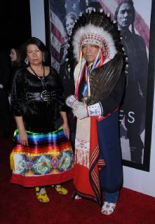 December 14, 2017 - Beverly Hills, CA, U.S. - 14 December 2017 - Beverly Hills, California - Two Bulls, Chief Philip Whiteman. Hostiles Los Angeles Premiere held at Samuel Goldwyn Theater in Beverly Hills. Photo Credit: AdMedia Beverly Hills U.S. - ZUMAa123 20171214_zaa_a123_043 Copyright: xBirdiexThompsonx