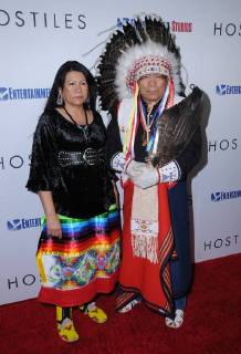 December 14, 2017 - Beverly Hills, CA, U.S. - 14 December 2017 - Beverly Hills, California - Two Bulls, Chief Philip Whiteman. Hostiles Los Angeles Premiere held at Samuel Goldwyn Theater in Beverly Hills. Photo Credit: AdMedia Beverly Hills U.S. - ZUMAa123 20171214_zaa_a123_052 Copyright: xBirdiexThompsonx