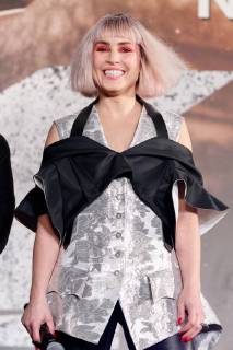 Actress Noomi Rapace attends the Japan premiere for his movie Bright on December 19, 2017, Tokyo, Japan. Rapace, alongside actress Will Smith, Joel Edgerton and director David Ayer, received a warm welcome from the Japanese fans at the event. The film will be released globally on Netflix on December 22.  (gxta_brightjp012)