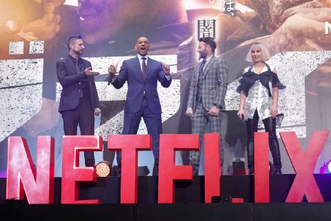 (L to R) Director David Ayer, Will Smith, Joel Edgerton and actress Noomi Rapace, attend the Japan premiere for the movie Bright on December 19, 2017, Tokyo, Japan. The casts received a warm welcome from the Japanese fans at the event. The film will be released globally on Netflix on December 22.  (gxta_brightjp017)