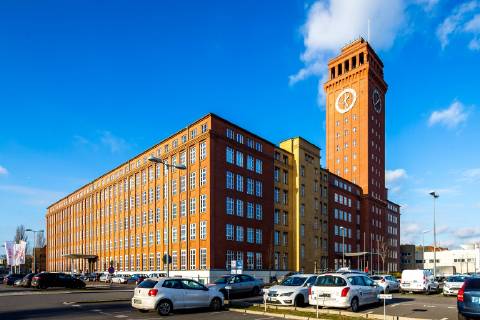 Siemensstadt Berlin, Berlin Berlin Europe europe germany Germany capital outdoors outside during the day capitol city city landmark tourist attraction town of Siemens Siemens Techno Park industrial trade good Raven dam in Reinickendorf