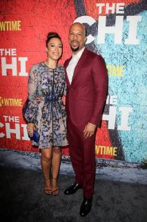 Angela Rye and common at the the Chi Showtime series premiere on 3 01 2018 in Los Angeles Showtime s the Chi TV series Los Angeles premiere in Los Angeles 2018