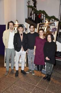 Tilman Strauss Franz Rogowski Daniel Wild Kristin Suckow and Eva Weissenborn at the premiere of the movie Lux Warrior of light in the Filmtheater am Friedrichshain Berlin 04 01 2018 Foto:xN.xKubelkax xFuturexImage