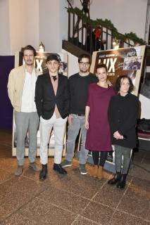 Tilman Strauss Franz Rogowski Daniel Wild Kristin Suckow and Eva Weissenborn at the premiere of the movie Lux Warrior of light in the Filmtheater am Friedrichshain Berlin 04 01 2018 Foto:xN.xKubelkax xFuturexImage