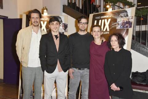 Tilman Strauss Franz Rogowski Daniel Wild Kristin Suckow and Eva Weissenborn at the premiere of the movie Lux Warrior of light in the Filmtheater am Friedrichshain Berlin 04 01 2018 Foto:xN.xKubelkax xFuturexImage