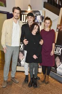 Tilman Strauss Franz Rogowski Eva Weissenborn and Kristin Suckow at the premiere of the movie Lux Warrior of light in the Filmtheater am Friedrichshain Berlin 04 01 2018 Foto:xN.xKubelkax xFuturexImage