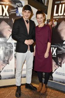 Rogowski and Kristin Suckow, at the premiere of the movie, Franz Lux Warrior of light in the Filmtheater am Friedrichshain Berlin 04 01 2018 Foto:xN.xKubelkax xFuturexImage