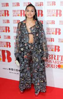 Spanish singer Mabel attends The BRIT Awards Nominations Launch at ITV Studios in London. JANUARY 13th 2018  MESx1850