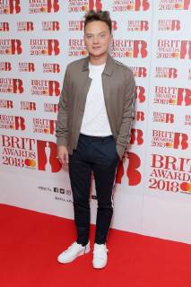 British singer Conor Maynard attends The BRIT Awards Nominations Launch at ITV Studios in London. JANUARY 13th 2018  MESx1850
