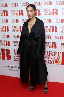 Jorja Smith attends The BRIT Awards Nominations Launch at ITV Studios in London. JANUARY 13th 2018  MESx1850