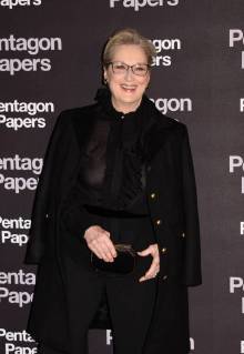 Meryl Streep ( actrice ) CELEBRITES : Avant premiere du film PENTAGON PAPERS - Paris - 13 01 2018 FedericoPestellini Panoramic 