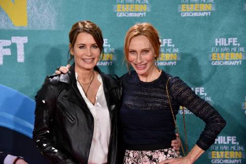 Actor l r Anja Kling and Andrea Sawatzki posing on 14 01 2018 in Cologne at the premiere of the movie help I my parents shrunk 01 in German cinemas coming on 18