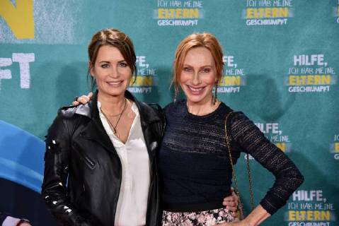 Actor l r Anja Kling and Andrea Sawatzki posing on 14 01 2018 in Cologne at the premiere of the movie help I my parents shrunk 01 in German cinemas coming on 18