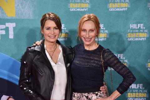 Actor l r Anja Kling and Andrea Sawatzki posing on 14 01 2018 in Cologne at the premiere of the movie help I my parents shrunk 01 in German cinemas coming on 18