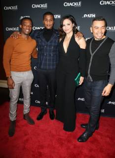Crackle Serienpremiere in Pasadena January 15, 2018 - Pasadena, CA, U.S. - 15 January 2018 - Pasadena, California - Arlen Escarpeta, Cory Hardrict, Katrina Law, Joseph Julian Soria. â€oeThe Oath†Photo Opp with the cast of Crackleâ€⠢s new drama series at The Winter TCA. Photo Credit: AdMedia Pasadena U.S. - ZUMAa123 20180115_zaa_a123_054 Copyright: xF.xSadoux
