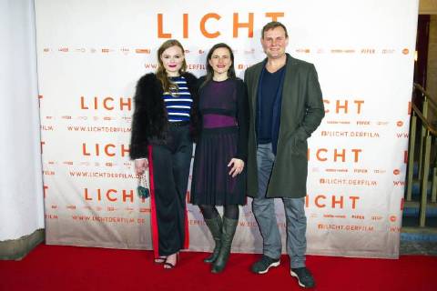 Maria Dragus Barbara Albert and Devid Striesow at the premiere of the movie light in the Delphi Filmpalast Berlin 17 01 2018 Foto:xC.xBehringx xFuturexImage