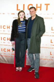 Maria Dragus and Devid Striesow at the premiere of the movie light in the Delphi Filmpalast Berlin 17 01 2018 Foto:xC.xBehringx xFuturexImage