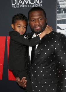 LOS ANGELES, CA - JANUARY 17: Curtis ?50 CENT? Jackson, Sire Jackson, at the premiere of Den Of Thieves at Regal Theaters at LA Live in Los Angeles, California on January 17, 2018. Copyright: xFayexSadoux