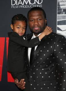 LOS ANGELES, CA - JANUARY 17: Curtis ?50 CENT? Jackson, Sire Jackson, at the premiere of Den Of Thieves at Regal Theaters at LA Live in Los Angeles, California on January 17, 2018. Copyright: xFayexSadoux