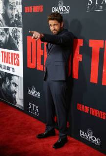 LOS ANGELES, CA - JANUARY 17: Gerard Butler, at the premiere of Den Of Thieves at Regal Theaters at LA Live in Los Angeles, California on January 17, 2018. Copyright: xFayexSadoux