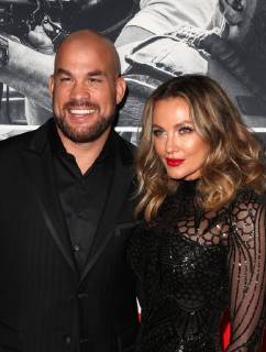 LOS ANGELES, CA - JANUARY 17: Tito Ortiz, Amber Nichole Miller, at the premiere of Den Of Thieves at Regal Theaters at LA Live in Los Angeles, California on January 17, 2018. Copyright: xFayexSadoux