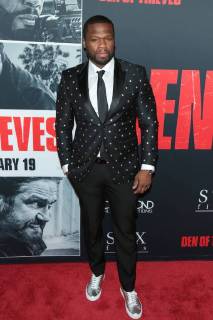 Curtis Jackson aka 50 cent at the den of thieves movie premiere on 17 01 2018 in Los Angeles the of thieves movie premiere in Los Angeles 2018