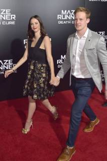 Kaya Scodelario and Chris Sheffield at the fan screening of the movie maze runner the death cure maze runner the elect in the death zone at the AMC century city 15 theatre of Los Angeles 18 01 2018 Foto:xD.xStarbuckx xFuturexImage