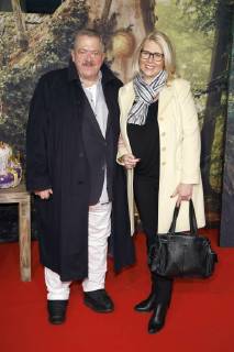 Joseph Haggag Connor with girlfriend Bettina Geyer at the premiere of the movie the little witch in the Mathäser Filmpalast in Munich 21 01 2018 Foto:xS.xGabschx xFuturexImage