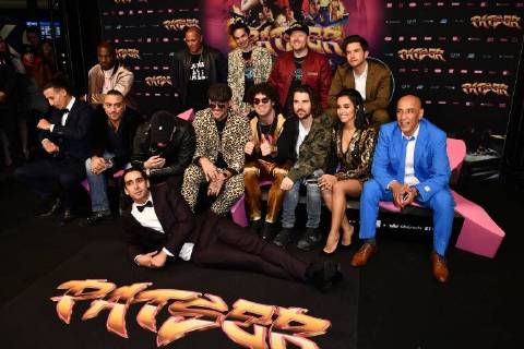 The cast and crew of Patser, with actor Junes Lazaar, actor Said Boumazoughe, director Bilal Fallah, director Adil El Arbi, DJ Like Mike, actress Nora Gharib, actor Noureddine Farihi and actor Matteo Simoni pictured during the premiere of the Belgian film Patser, with the actors at the Kinepolis Antwerp, Monday 22 January 2018.  YORICKxJANSENS 05281364