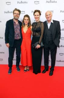 Matthias Matschke Cristina do Rego Bettina Lamprecht Dietrich Hollinderbaeumer at the Amazon Prime Pastewka film premiere in the cinema international Karl Marx Allee Berlin copyright imago stock people GmbH Tinkeres date 23 01 2018 film Pastewka
