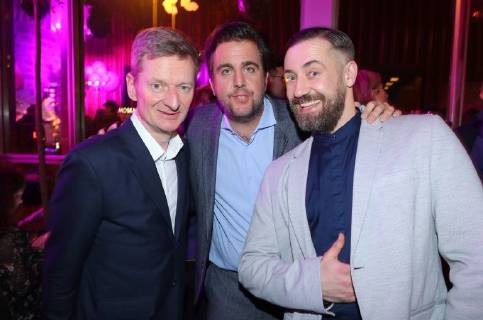 Michael Kessler Bastian Pastewka citizens Lars Dietrich at the Amazon Prime Pastewka film premiere in the cinema international Karl Marx Allee Berlin copyright imago stock people GmbH Tinkeres date 23 01 2018 film Pastewka