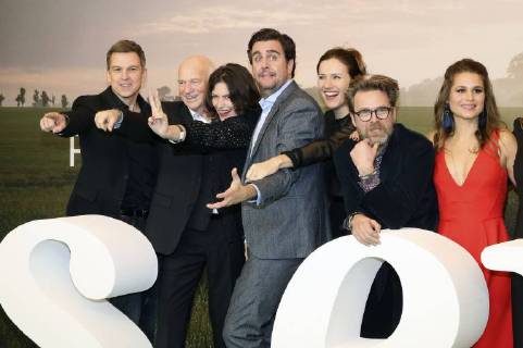 Christoph Schneider Dietrich Hollinderbäumer Sabine Vitua Bastian Pastewka Bettina Lamprecht Matthias Matschke and Cristina do Rego at the premiere of the eighth season of Pastewka in international cinema Berlin 23 01 2018 Foto:xA.xBuggex xFuturexImage
