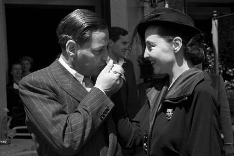 Actor at the Berlinale in 1951 1 International Film Festival Berlin Berlin 09 06 1951 Foto:xFilmweltx xFuturexImage