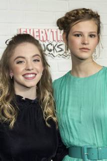 USA: Netflix Everything Sucks premiere Sydney Sweeney and Peyton Kennedy attend Netflix premiere Everything Sucks! season 1 at AMC 34th street New York New York United States AMC 34th Street  LevxRadin