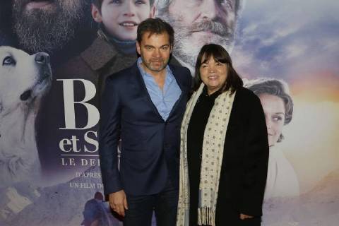 Clovis Cornillac et Myriam Boyer CELEBRITES : Avant Premiere Belle et Sebastien 3 - Paris - 04 02 2018 MichaelBaucher Panoramic 