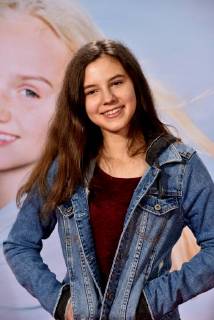 influencer Mia Mias horse world poses on 04 02 2018 in Cologne on the red carpet at the premiere of the cinema Wendy 2 friendship forever