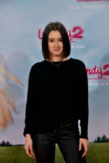 Actress Laura Roge posing on 04 02 2018 in Cologne on the red carpet at the premiere of the cinema Wendy 2 friendship forever