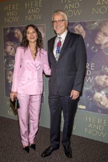 Gratiela Brancusi and Tim Robbins at the premiere of the here and now HBO series on 5 02 2018 in Los Angeles HBO s here and now series premiere in Los Angeles 2018