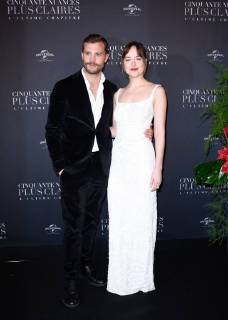 Fifty Shades of Grey 3 Premiere in Paris Jamie Dornan ( acteur ) - Dakota Johnson ( actrice ) lors du photocall pour l avant premiere du film 50 NUANCES PLUS CLAIRES a Paris CELEBRITES : Avant premiere du film 50 NUANCES PLUS CLAIRES - Paris - 06 02 2018 FedericoPestellini Panoramic 