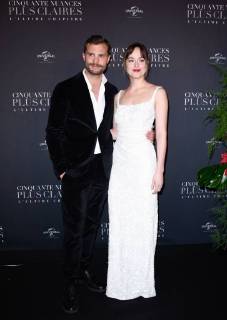 Fifty Shades of Grey 3 Premiere in Paris Jamie Dornan ( acteur ) - Dakota Johnson ( actrice ) lors du photocall pour l avant premiere du film 50 NUANCES PLUS CLAIRES a Paris CELEBRITES : Avant premiere du film 50 NUANCES PLUS CLAIRES - Paris - 06 02 2018 FedericoPestellini Panoramic 