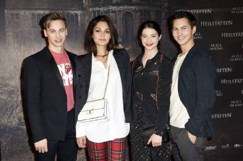 Timmi Trinks Nilam Farooq Lisa Marie Koroll and Tim Oliver Schultz at the premiere of the movie health resorts in the former silent film cinema Delphi Berlin 07 02 2018 Foto:xF.xKernx xFuturexImage