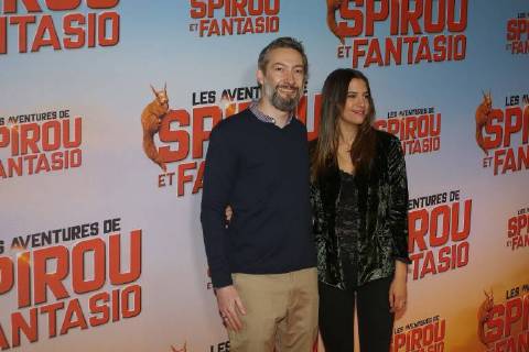 Vincent Desagnat - Charlotte Gabris CELEBRITES : Avant Premiere Spirou et Fantasio - Paris - 11 02 2018 MichaelBaucher Panoramic 