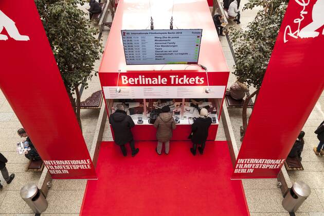 Berlinale ticket counters in the Potsdamer Platz arcades in Berlin Berlinale ticket counters in the Potsdamer Platz arcades in Berlin